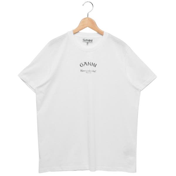 Tシャツ・カットソー Ganni SS25 (T4033 151) ガニー GANNI GANNI 半袖 Tシャツ Heavy Cotton Heart Small T