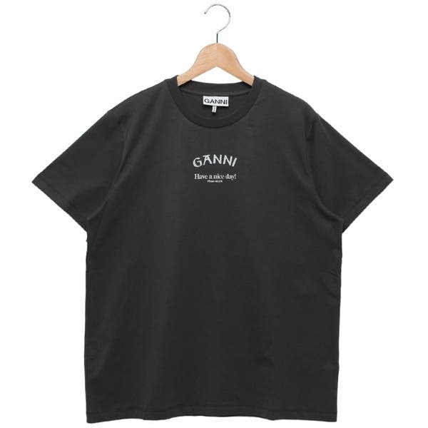 GANNI ロゴ Tシャツ | ブルー | FARFETCH JP