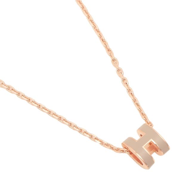 HERMES エルメス ネックレス 茶xベージュ - 4500324D0194 HERMES - HERMES エルメス ネックレス - 茶xベージュ 【古着