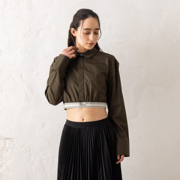 959)LOEWE ロエベ パウラズイビザ 長袖 シャツ ブラウス リネン混