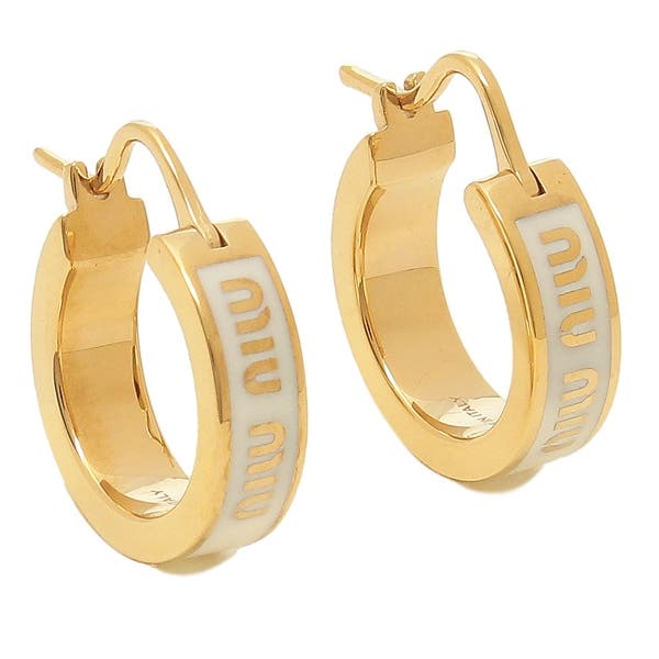 楽天市場】MIU MIU ミュウミュウ ピアス エナメルメタルピアス