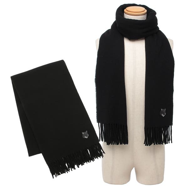 メゾンキツネ マフラー フリンジ付き[品番：AXEB0034378]｜AXES