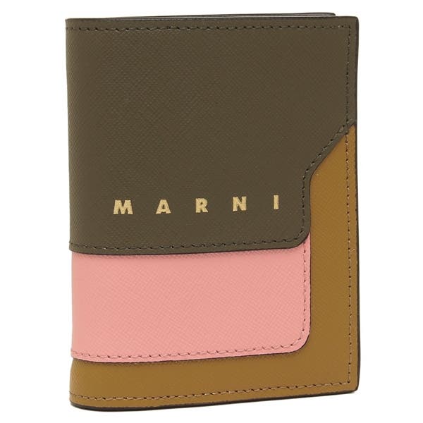 マルニ 二つ折り財布 ブラウン[品番：AXEB0037828]｜AXES