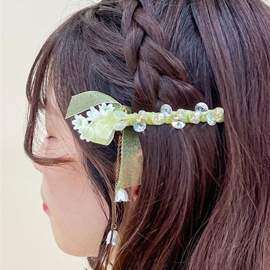 鈴蘭リボンバレッタ[品番：IGAW0005124]｜axes femme