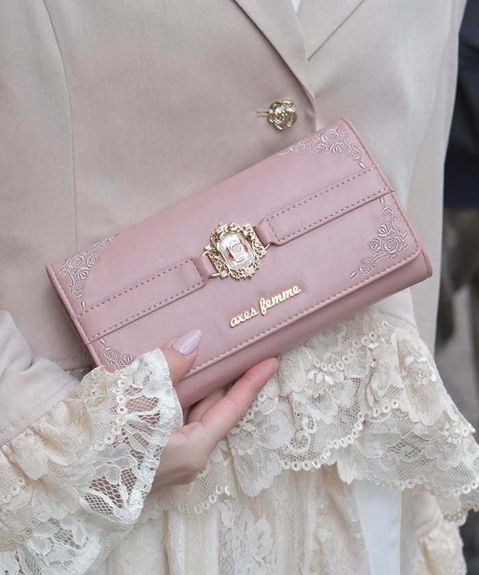 薔薇封入モチーフ長財布[品番：IGAW0006149]｜axes femme（アクシーズ