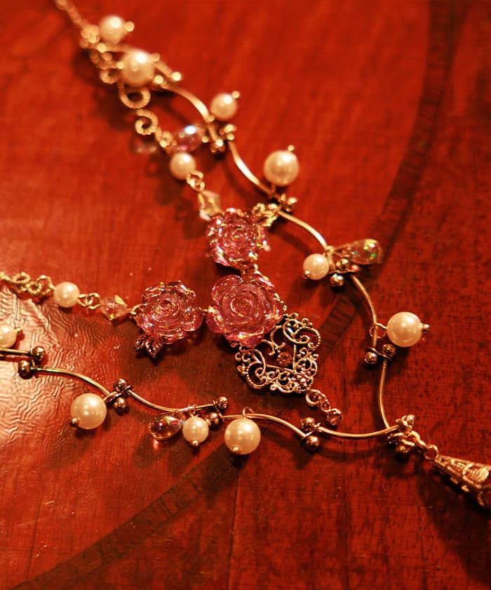 オーロラローズネックレス[品番：IGAW0005439]｜axes femme  