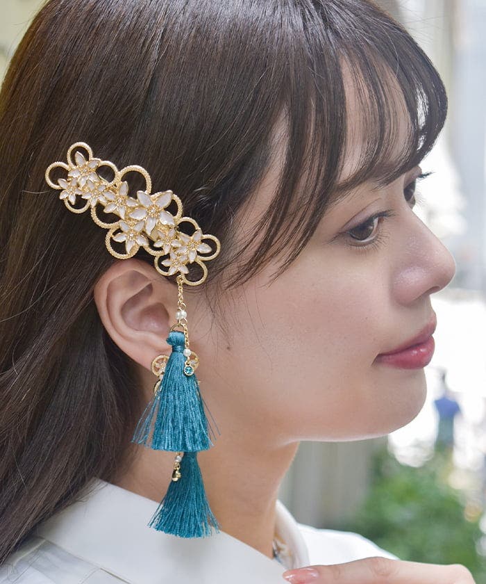 ジャスミンヘアクリップ[品番：IGAW0005335]｜axes femme（アクシーズ