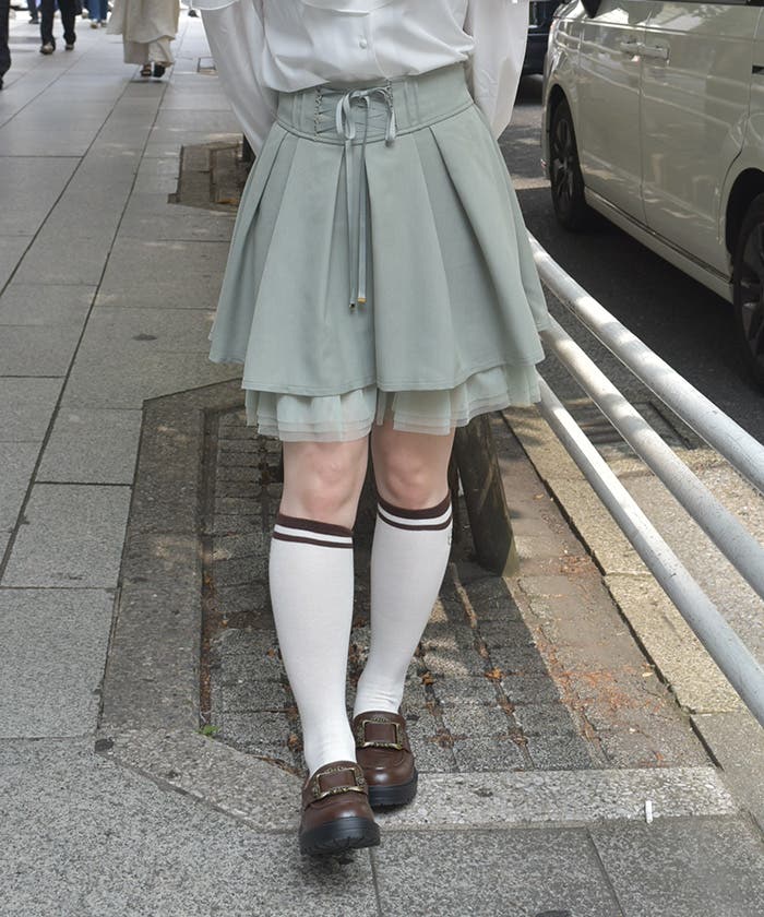 チュールフリルタックスカパン[品番：IGAW0006898]｜axes femme