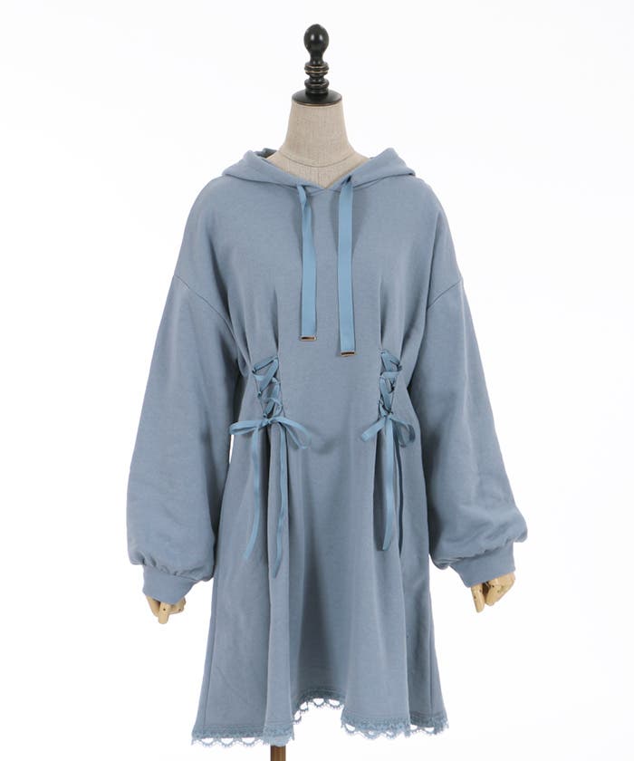レースアップパーカーPO[品番：IGAW0001227]｜axes femme