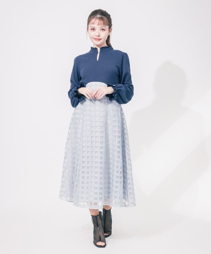 新品未使用タグ付アクシーズファムポエティック シアーギンガム