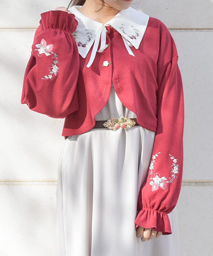 ストロベリー刺繍ボレロ[品番：IGAW0005895]｜axes femme