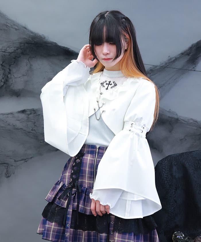 ボレロデザインショートジャケット[品番：IGAW0007166]｜axes femme