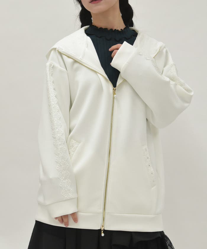 Wジップロングパーカー[品番：IGAW0006926]｜axes femme（アクシーズ