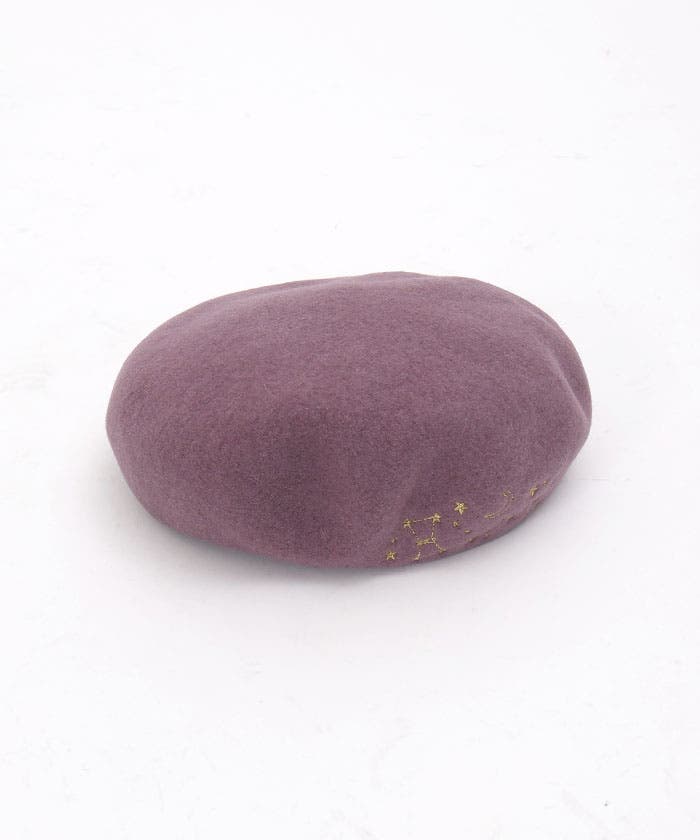 冬の星座刺繍ベレー[品番：IGAW0005617]｜axes femme（アクシーズ