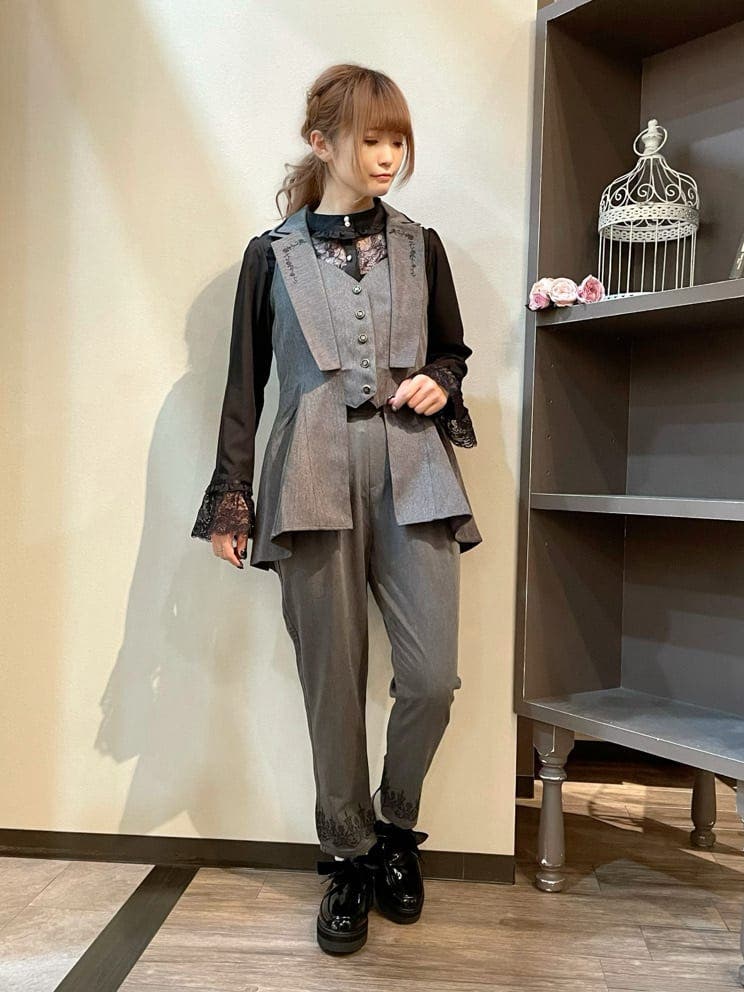 あちゃちゅむJQストレッチ花女ベアトップパンツ
