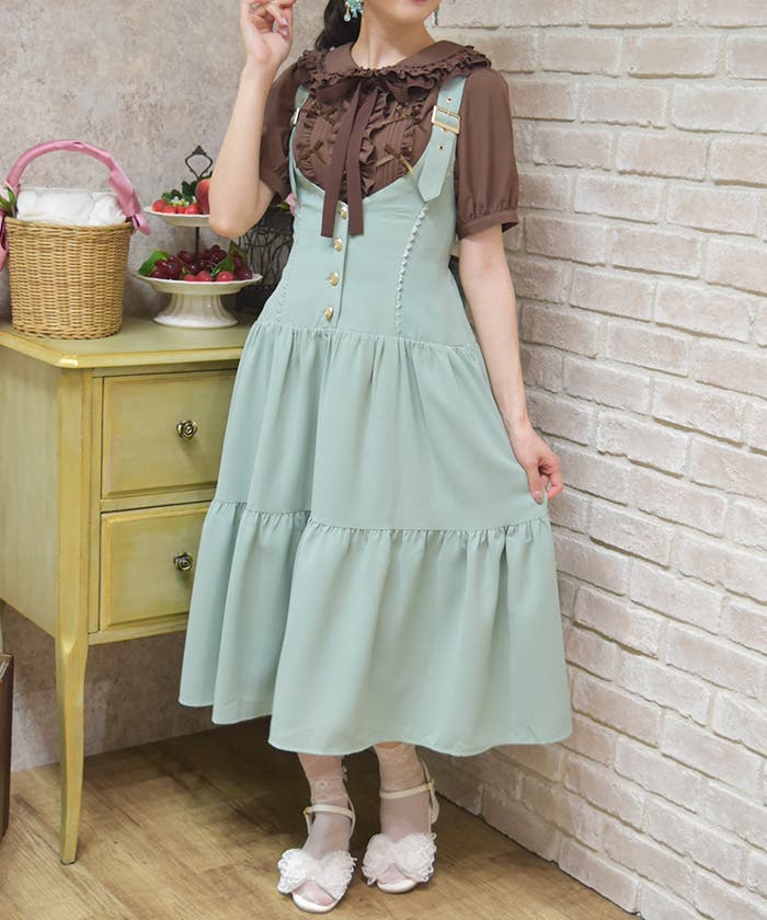 【タグ付き・試着のみ】axes femmeアクシーズファムベストブラウススカート タグ付き・試着のみ】axes femmeアクシーズファムベストブラウス