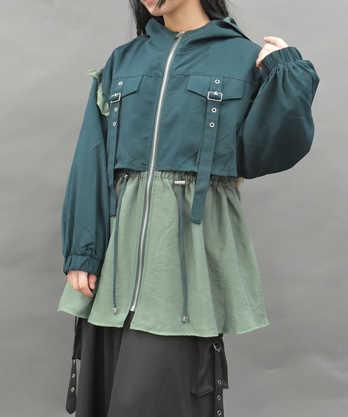 フリルフーディブルゾン | kawaii | axes femme online shop