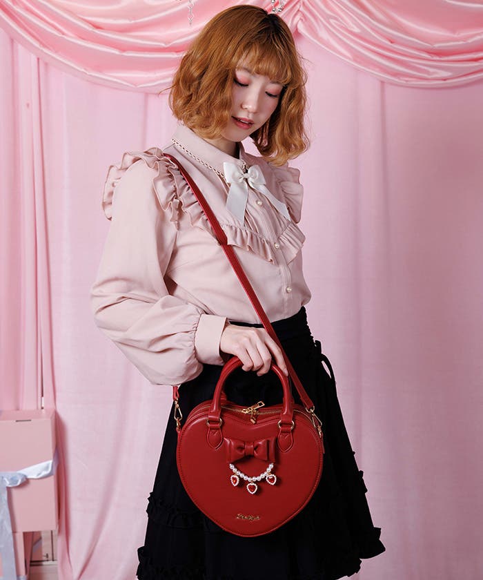 チャーム使いハートバッグ[品番：IGAW0007310]｜axes femme 