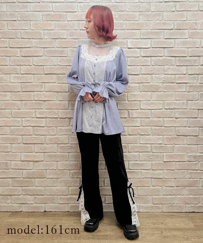 ベロアスリットフレアパンツ[品番：GORW0009665]｜GORGE