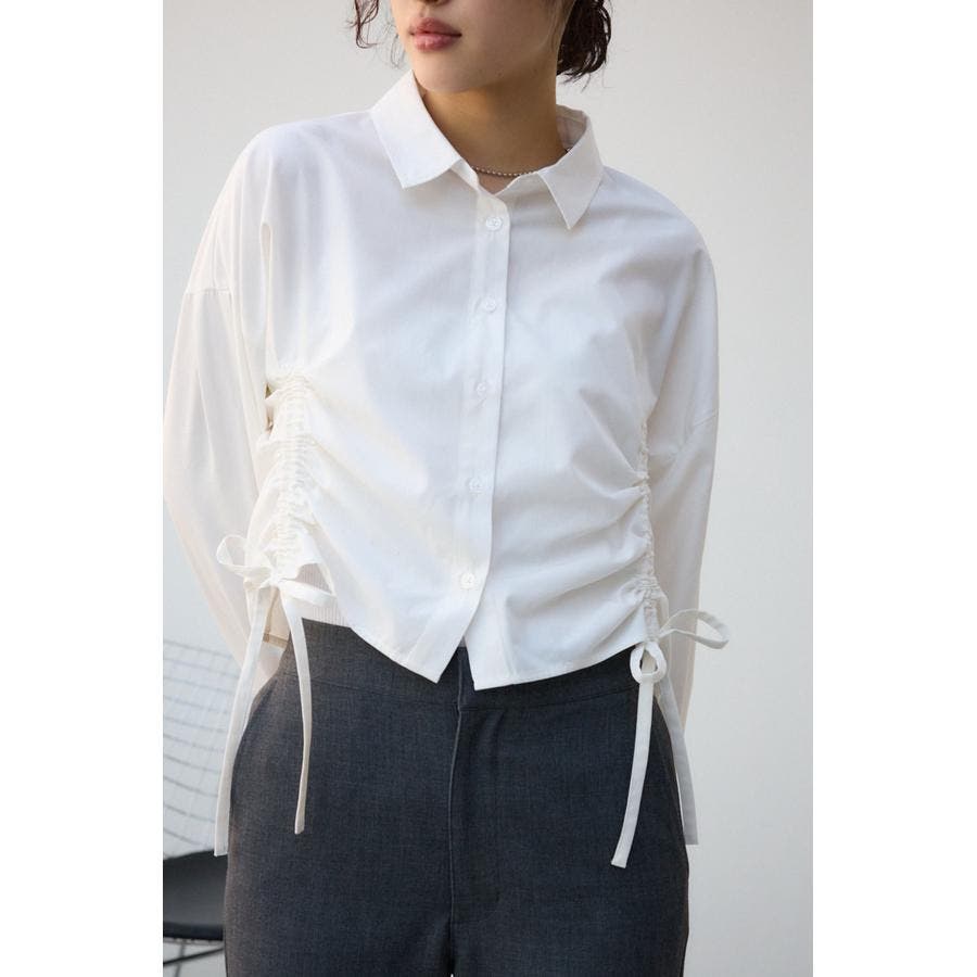フロントギャザーシャツ[品番：AZLW0023194]｜AZUL BY MOUSSY