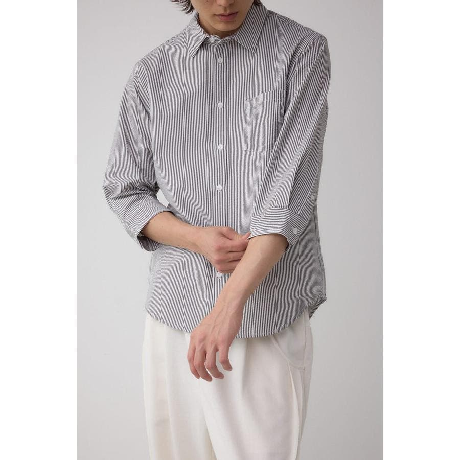 ユナイテッドアローズ　七分袖　シアサッカーシャツ シアサッカー7分袖シャツ[品番：AZLW0023510]｜AZUL BY MOUSSY