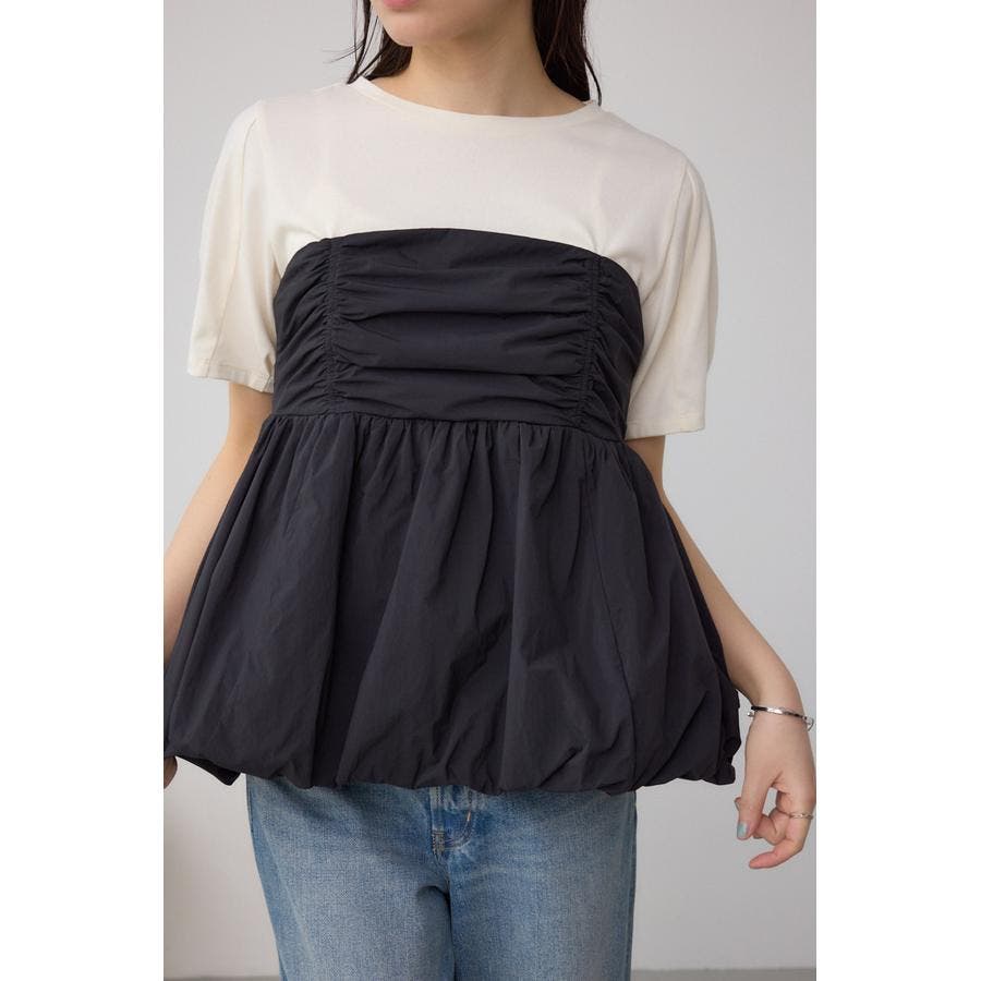 ペプラムバルーントップス[品番：AZLW0023339]｜AZUL BY MOUSSY