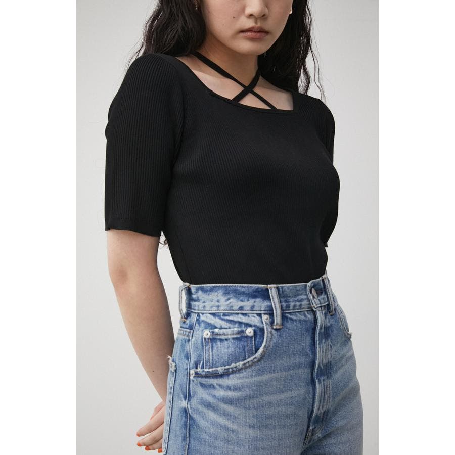 M_】ニット キャミ コルセット moussy