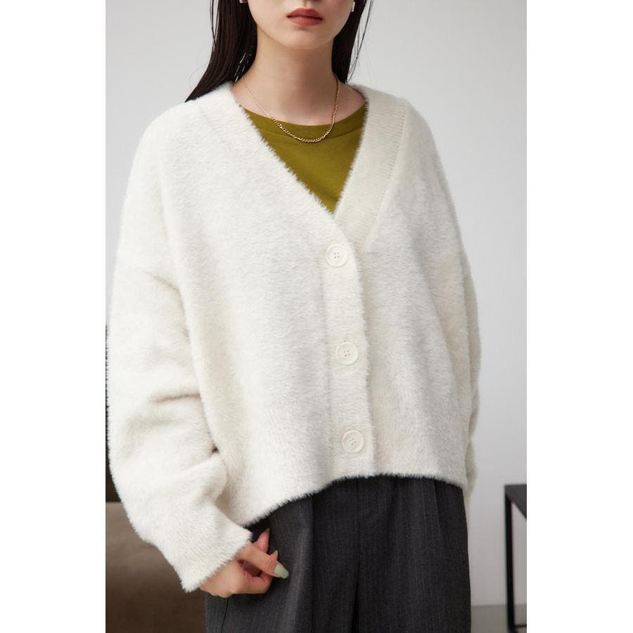ＡZUＬサマーカーディガン サイズS AZUL BY MOUSSY | 半袖ニットカーディガン (カーディガン