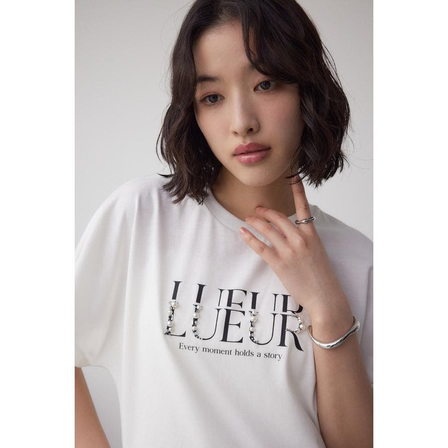 セール】パール付きTシャツ（Tシャツ/カットソー）｜attiree