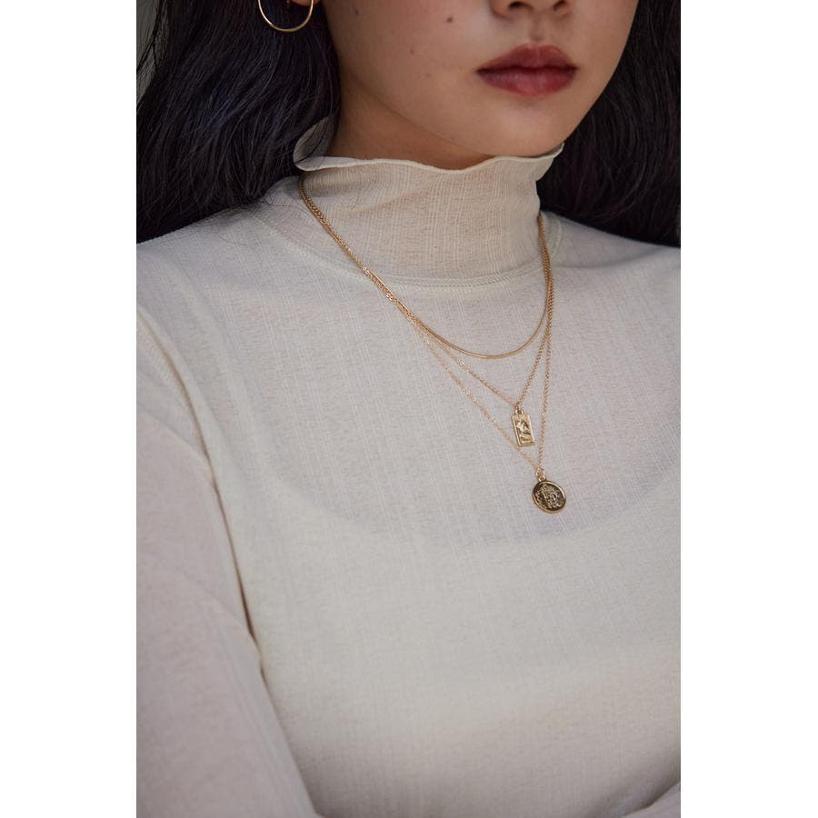 David Aubrey 天然石 ２連ネックレス ff by decor urban research Onyx6 choker[UR46-2PD119-ff