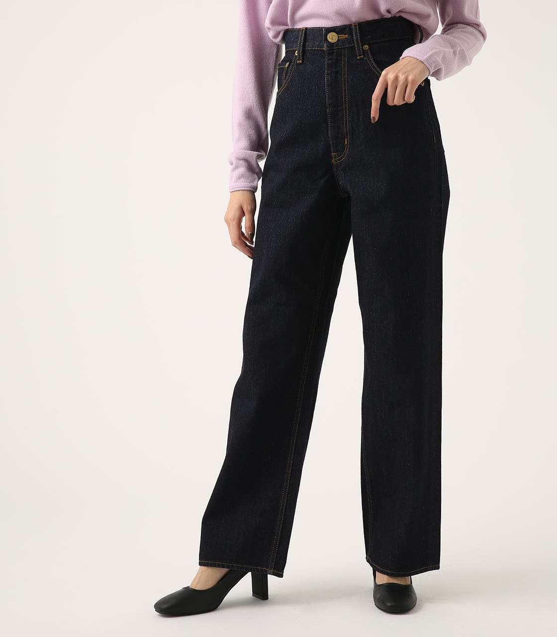 HIGH WAIST DENIM WIDE[品番：AZLW0014986]｜AZUL BY MOUSSY
