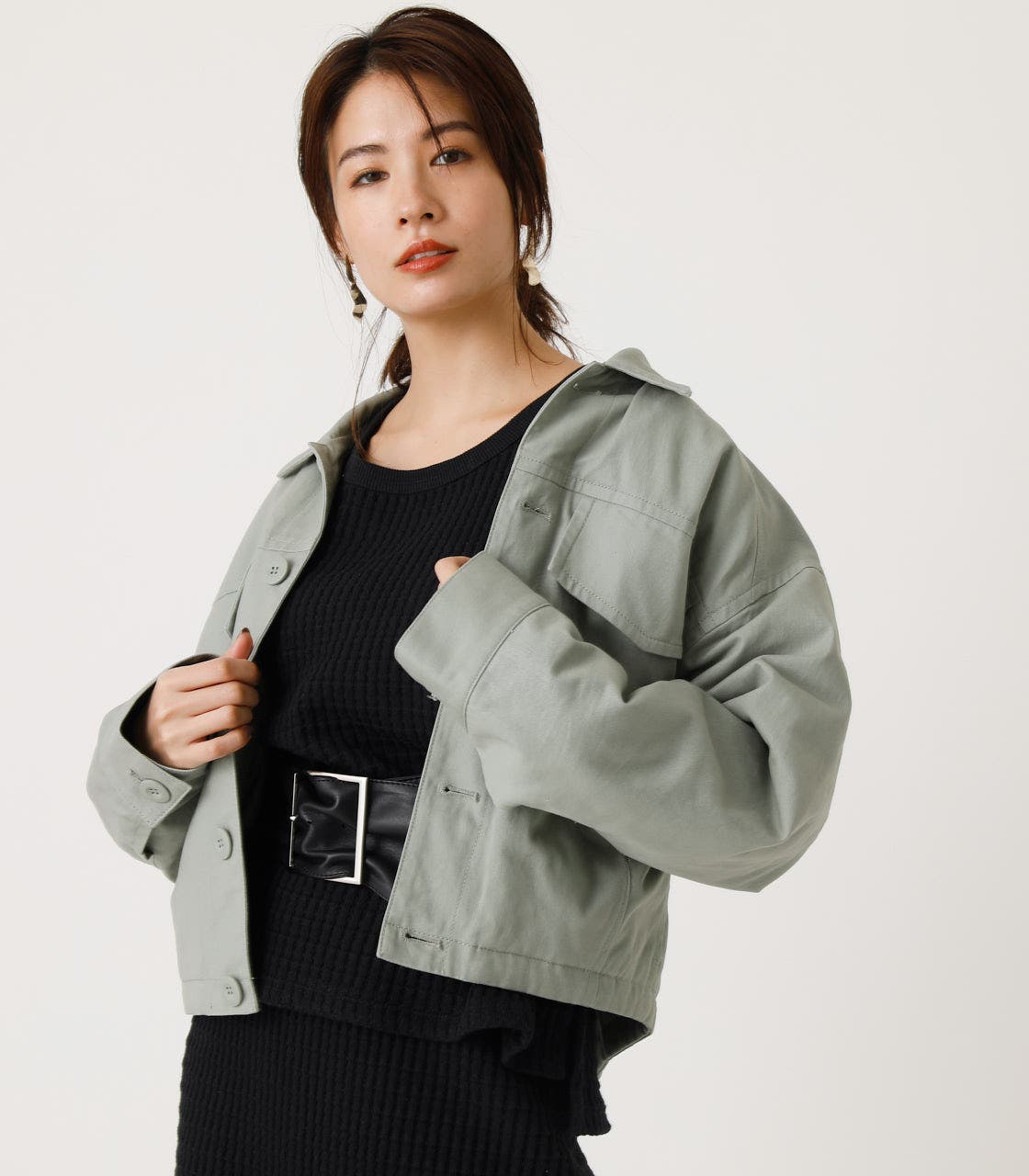 POCKET SHORT JACKET/ポケットショートジャケット[品番：AZLW0016818
