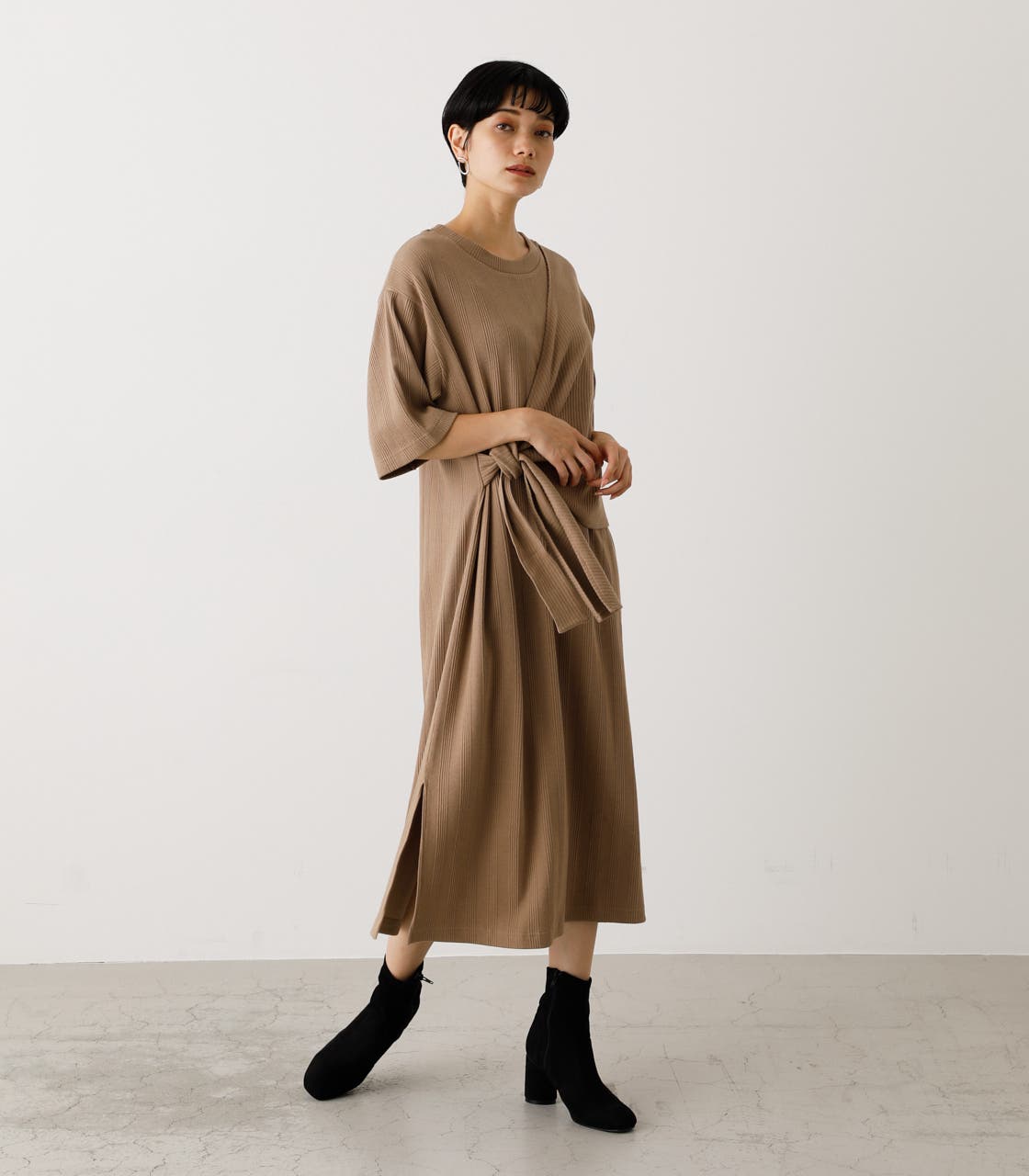 (新品タグ付き) Eaphi layered one piece short LAYERED ONEPIECE レイヤードワンピース[品番：AZLW0017670