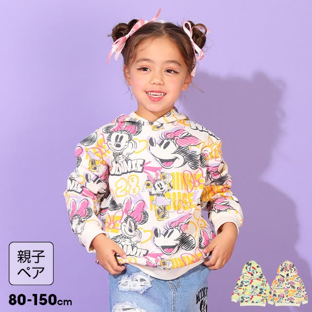 親子お揃い ディズニー グラフィティ総柄パーカー 9983K[品番