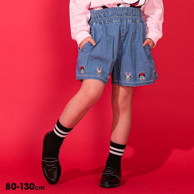 ディズニー デニムキュロットショートパンツ 0193K[品番：BYDK0007139