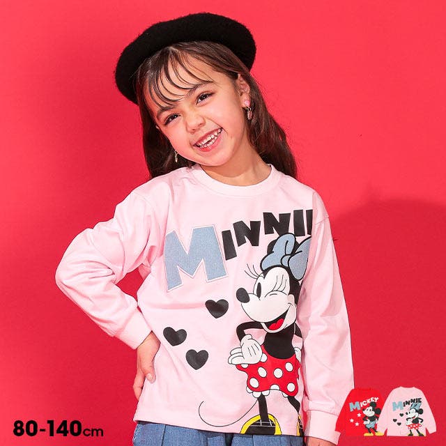 ディズニー デニム貼付ロンT 0196K[品番：BYDK0007195]｜BABYDOLL