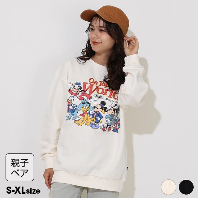 ディズニーリゾート公式　トレーナー　帽子　お揃い　兄弟　姉妹 親子お揃い ディズニー WEB限定 キャラクタートレーナー 0902A[品番