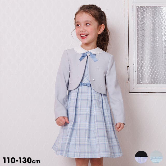 ラルフローレン☆フォーマルワンピース☆ボレロカーディガン☆2点セット☆120cm ボレロ付きフォーマルワンピース 2点セット 1281K[品番：BYDK0007848