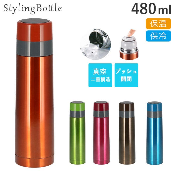 サンウエイ 真空ステンレスボトル 480ml 真空ステンレスボトル 480ml(メタリック) ☆3色【名入れ対応可能