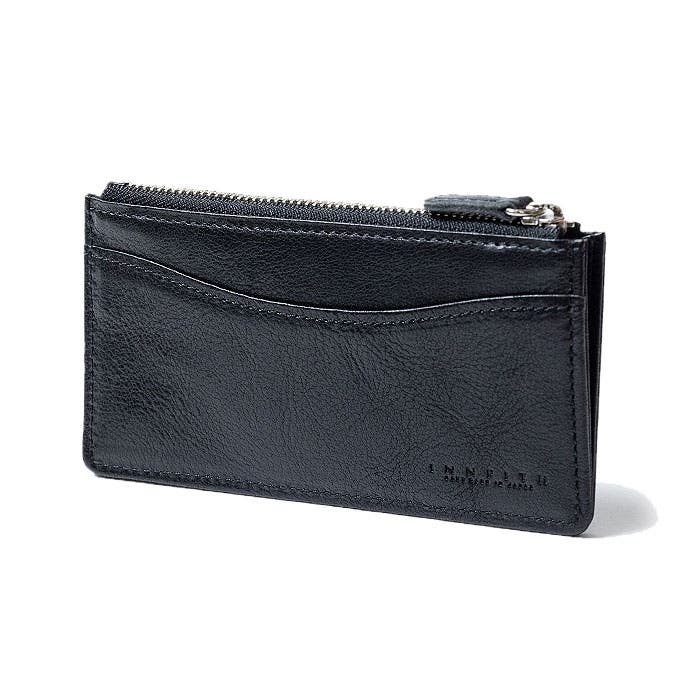 ケース カードケース 通販 カード入れ 小銭入れ ブランド INNFITH インフィス AMANDA アマンダ 551625 ソフトレザー 牛ヌメ革 革 牛革 レザー コンパクト ファスナー ダークブラウン キャメル ダークグリーン ブラック メンズ シンプル ビジネス INNFITH AMANDA コインケース付きカード入れ[品番：BCYW0009959