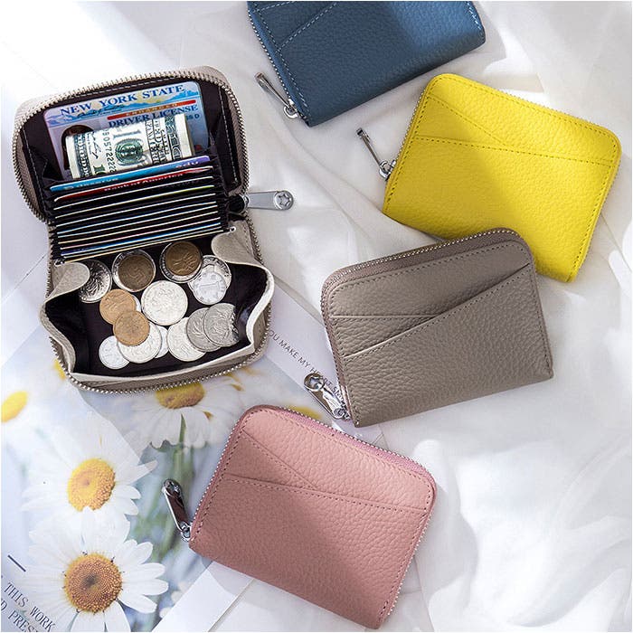 RFID 本革 カードケース 小銭入れ付き 大容量 ycase5003[品番