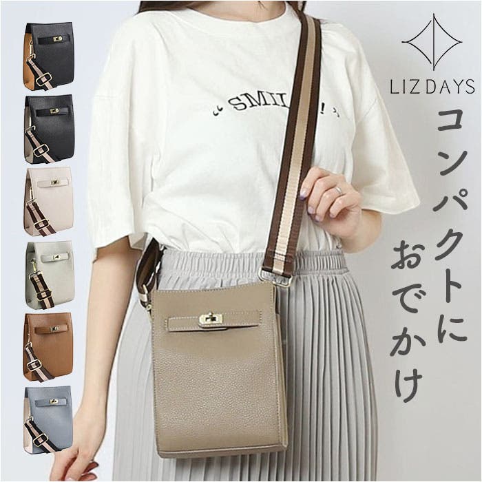 LIZDAYS スクエアショルダーミニバッグ[品番：BCYW0030459
