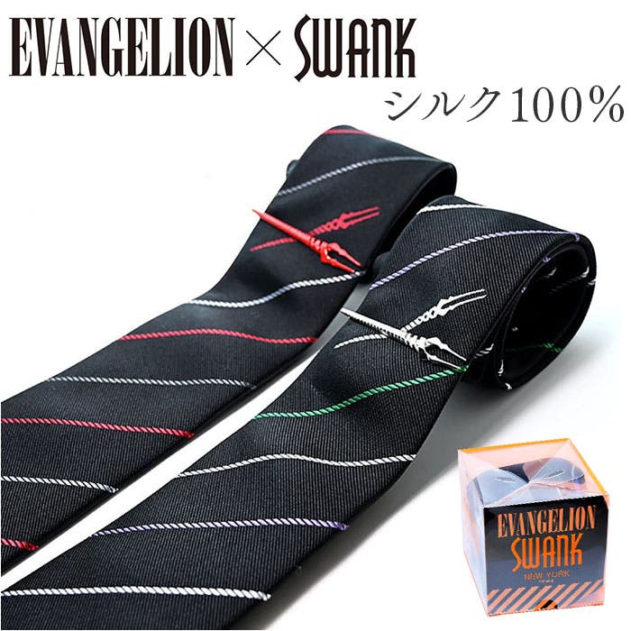 EVANGELION × KONAKA/FUTATA】シルクブレンドストライプネクタイ