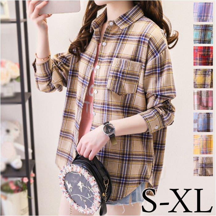 レディース シャツ チェックシャツ 長袖[品番：BCYW0032979]｜BACKYARD