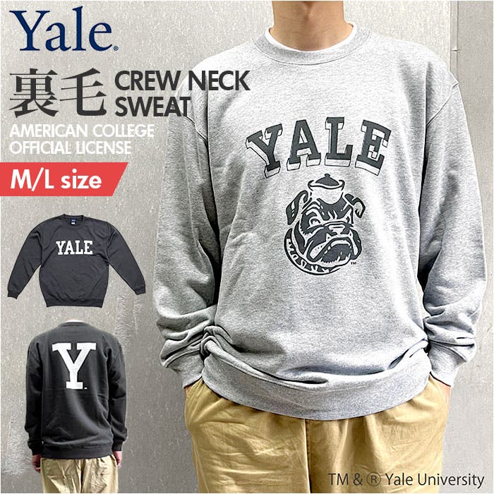 Yale 薄紫 ロゴスウェット YALEロゴスウェット|allureville OFFICIAL