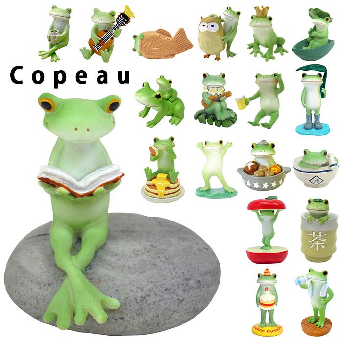 【ご確認用】コポーカエル　４種 楽天市場】置き物 ガマおやじ Copeau コポー （ カエル 置物