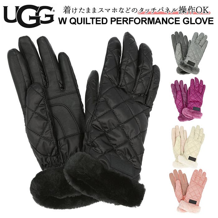 UGG キルテッド パフォーマンス グローブ UGG キルテッドパフォーマンスグローブ ブラック S/M Quilted