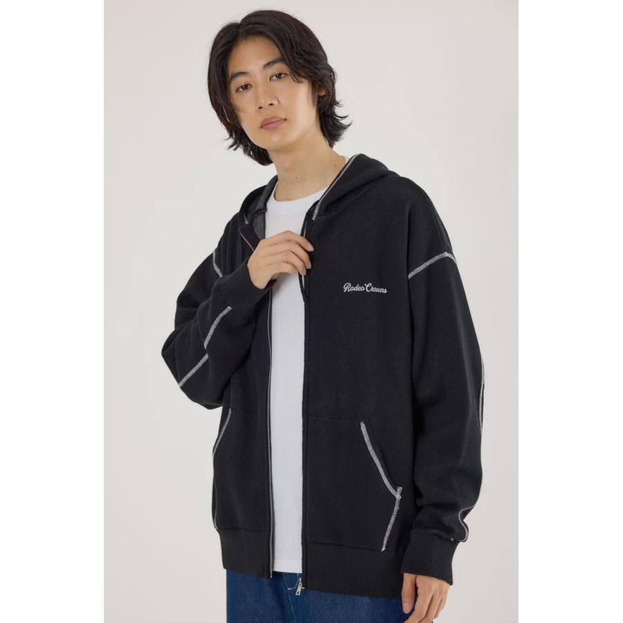 スウェットライクロゴZIPパーカー[品番：BJLW0030843]｜RODEO CROWNS