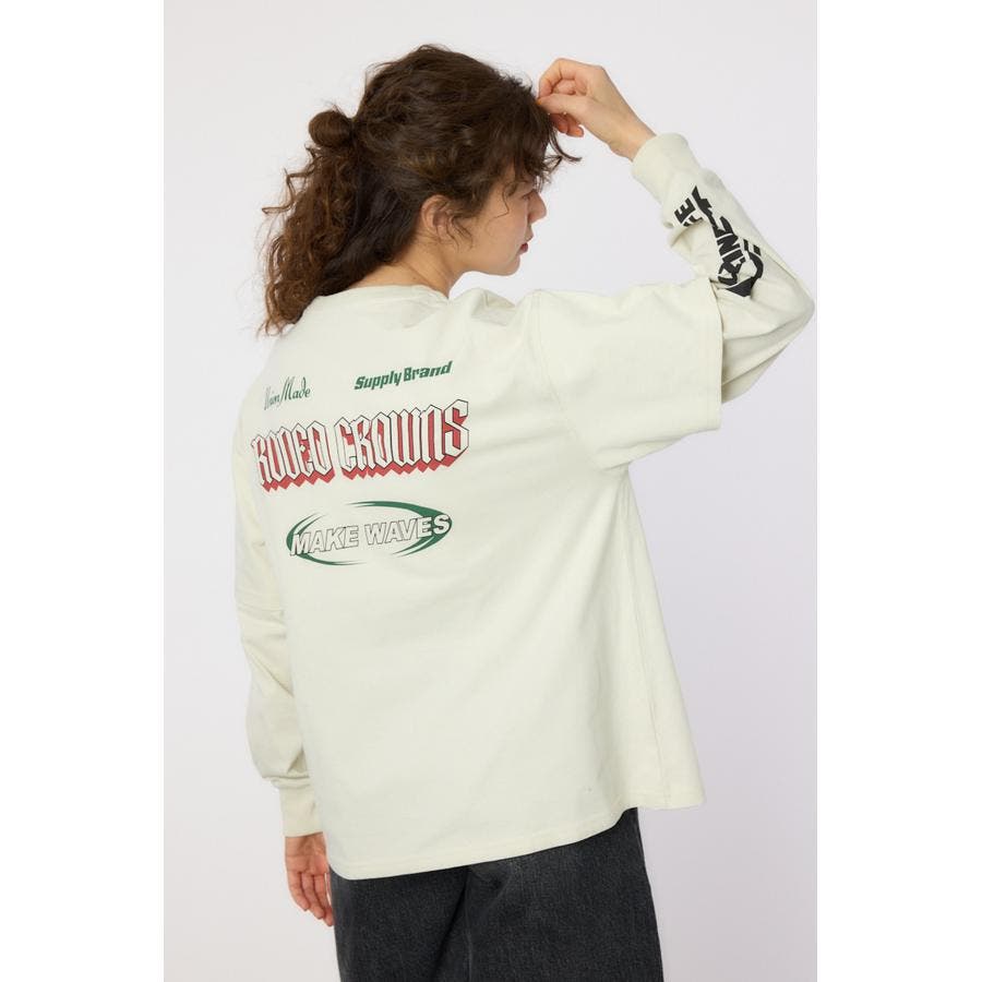 VintageフェイクレイヤードロングスリーブTシャツ[品番：BJLW0029848