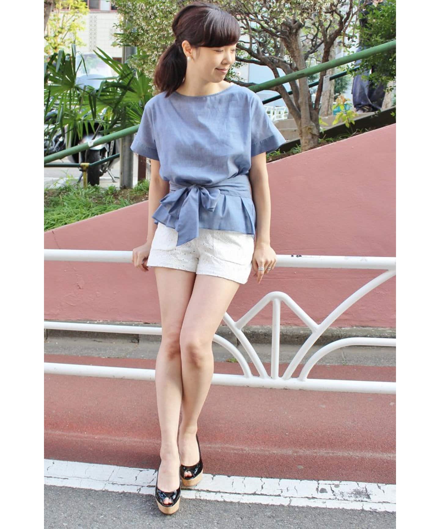 Spick and Span】サンフラワーレース ショートPT[品番：BYCW0004334